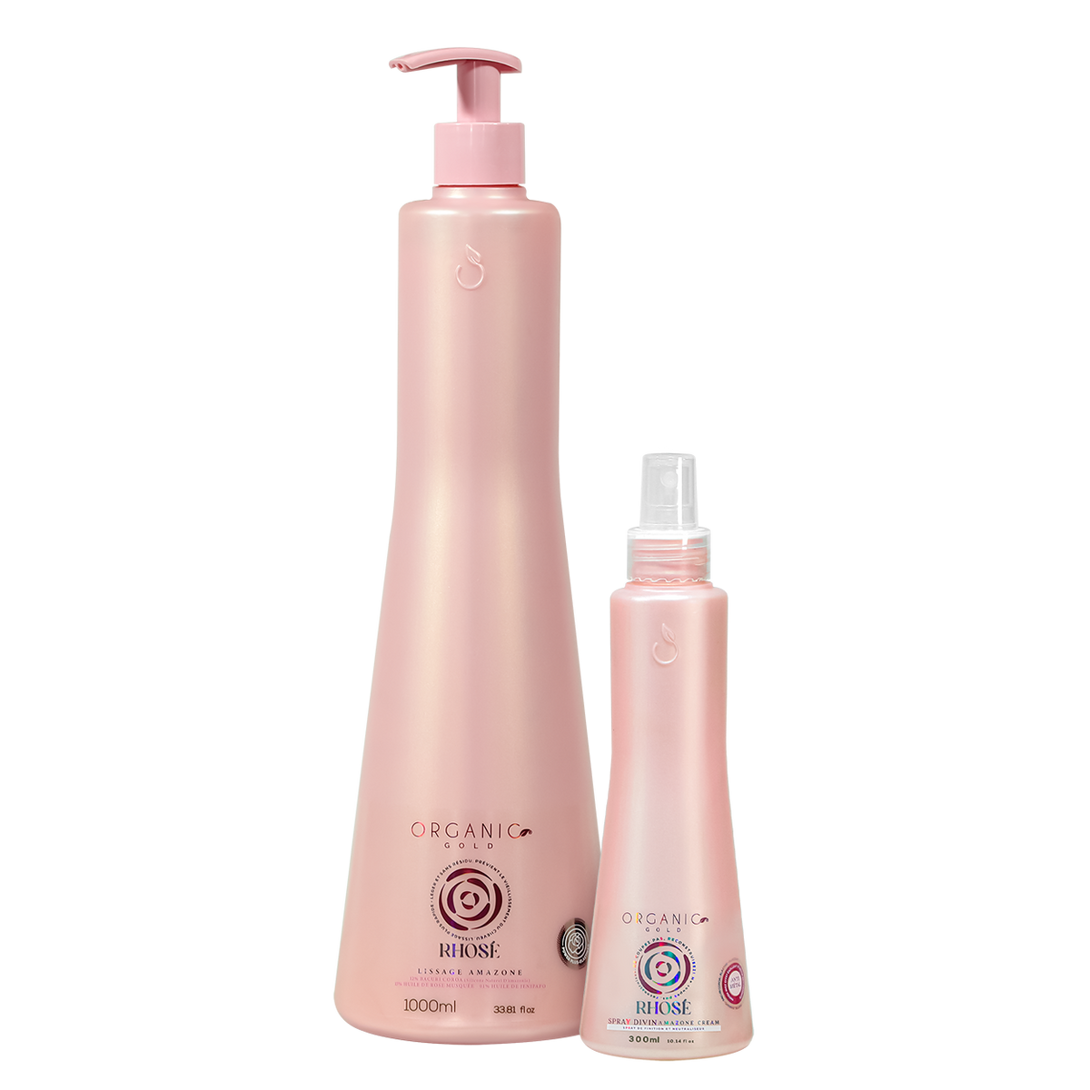 Kit de Lissage – Rhose + Spray Divine Cream – Organic Gold