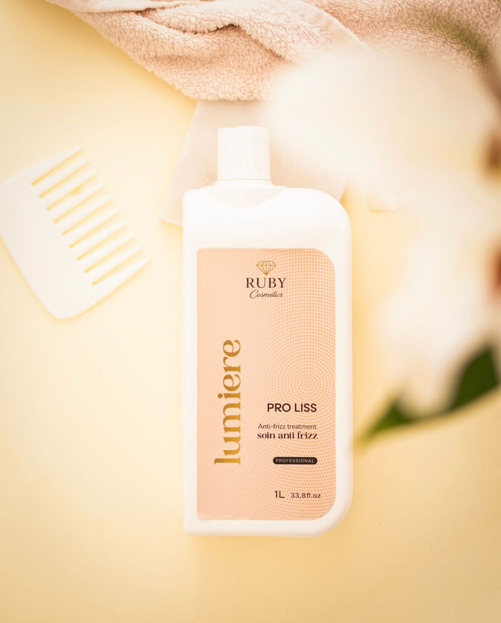 Soin Pro Liss 1L – Anti-Frizz - Lumière  – Ruby Cosmetics